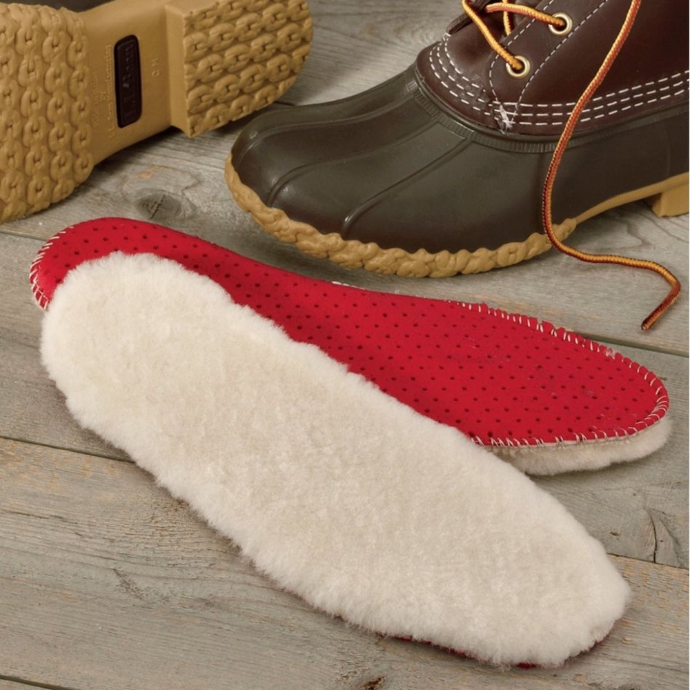 L.L. Bean Faux Fur Shearling Unisex shoe inserts